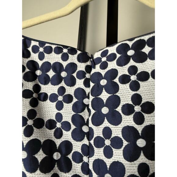 Rickie Freeman for Teri Jon Floral Navy Dress Size 12 - Picture 3 of 8